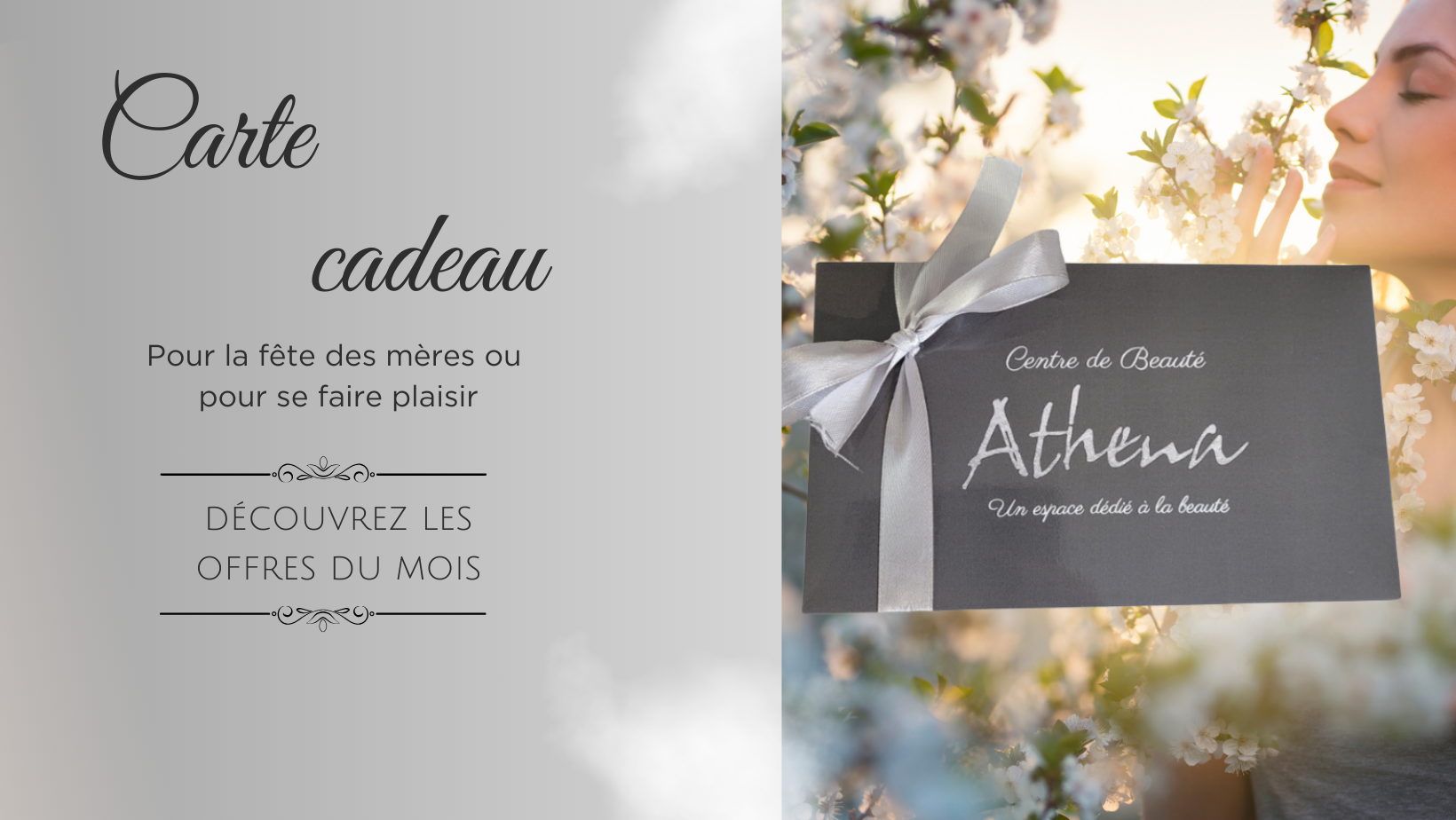 A offrir pour la fête des mères,                            les cartes cadeaux et les coffrets beauté